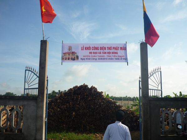 Tien Giang province: Tan Hoi Dong Caodai parish starts work for  Mother Buddha worshipping sanctuary